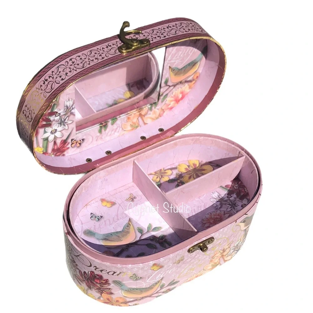 Pooch & Sweetheart Inspirational Bird Garden Vanity Case Jewelry Box (67383)